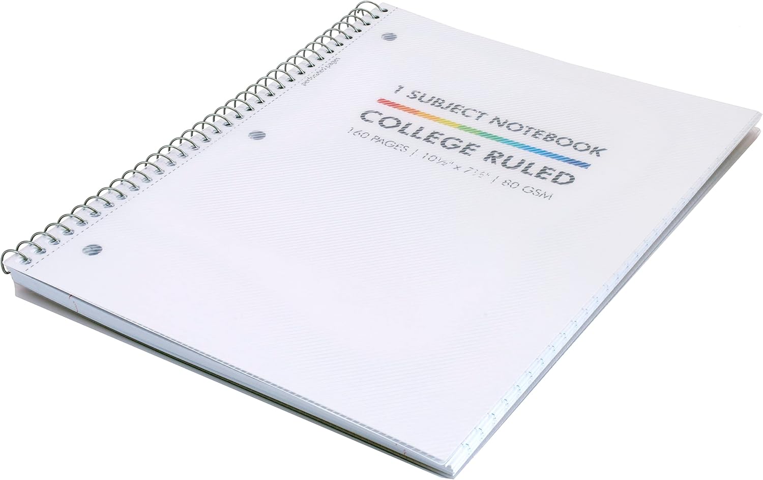 Pukka Pad, Single Subject Basics Notebook 15 Pack – 10.5 x 7.5in –Wire Bound Notepads with 160 Pages, 80 Sheets of 80GSM Paper – Features 3-Hole Punch Margins and Clear Polypropylene Cover