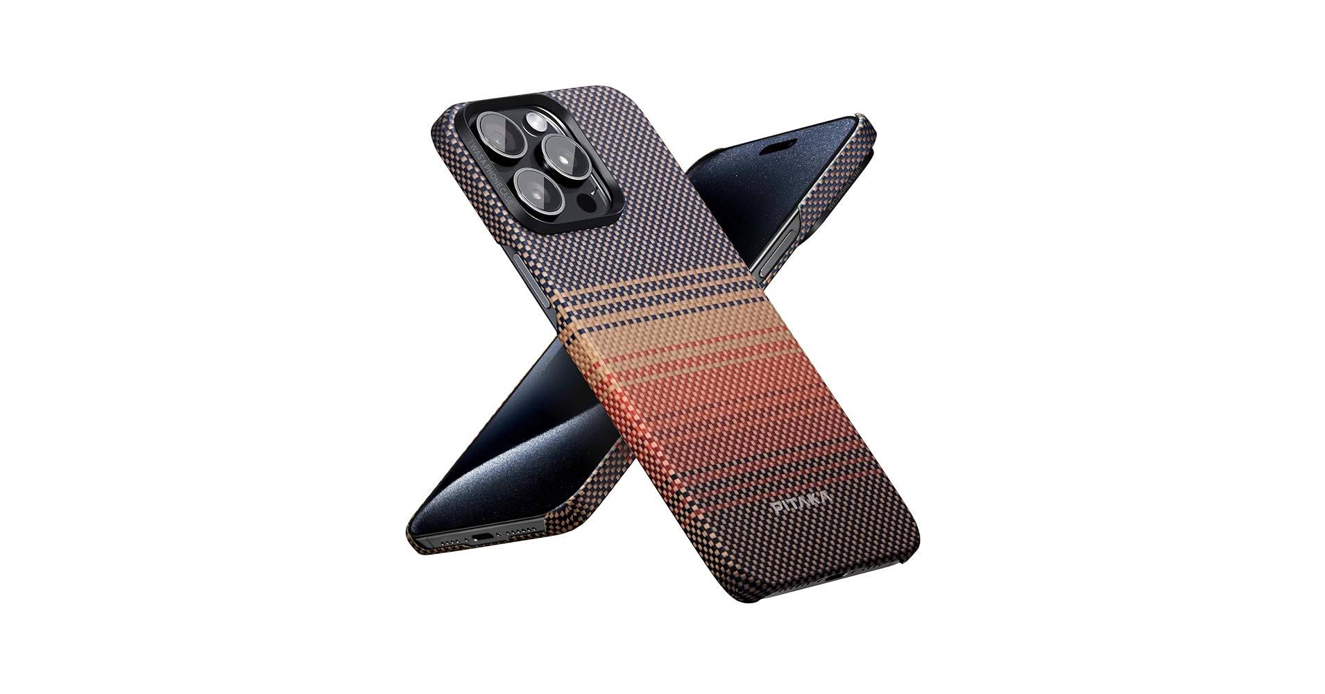 【海外版】iPhone 15 Pro Max 1tb+ PITAKA Amazon.com: Pitaka MagEZ Case 4 - Black/Grey(Twill) for