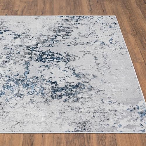 Miniatura 8 de LUXE WEAVERS Alfombra abstracta azul  Diseño moderno de 2 x 3 para dormitorio o sala de estar