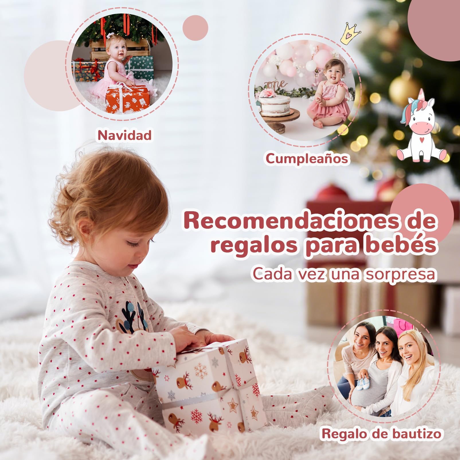 Juguetes Bebes 6-12 Meses | 5 en 1 Juguetes Montessori Sensorial con Juguetes de Madera para Apilar y Clasificar,Juguete Educativo Bebé 6 9 12 Meses | Regalo 6 a 12 Meses Cumpleaños/Navidad