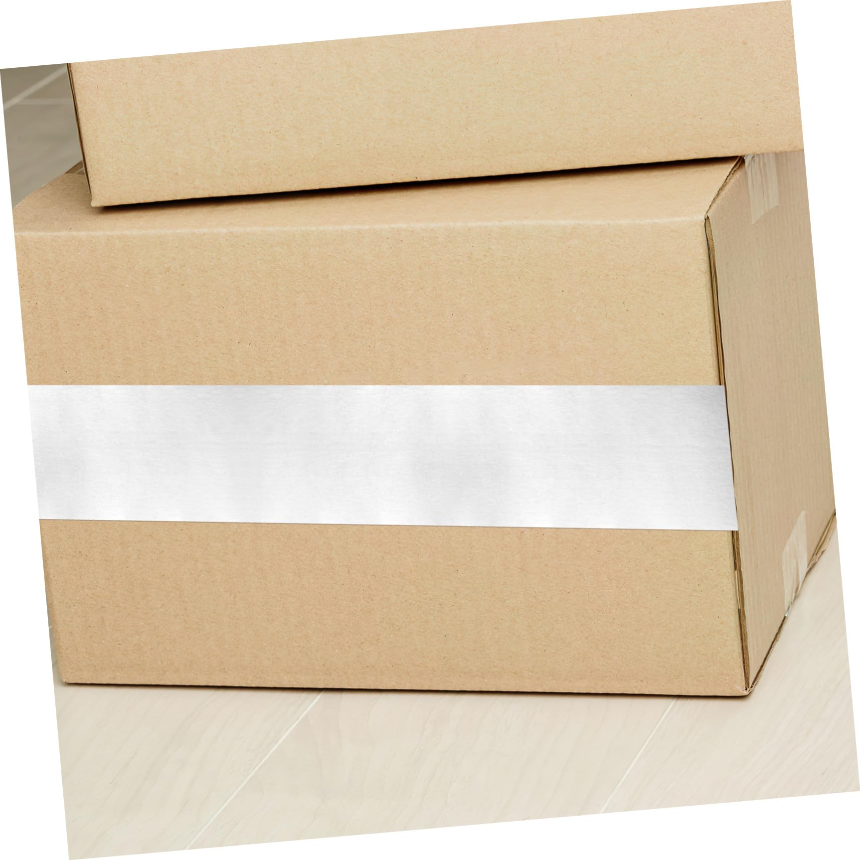 SHINEOFI Ruban Adhésif D'emballage Blanc 45 Mm x 30 m Double Rouleau, Papier Kraft Mat Inscriptible, Ruban Adhésif Renforcé Multi-usages Pour Scellage Et Expédition Des Colis