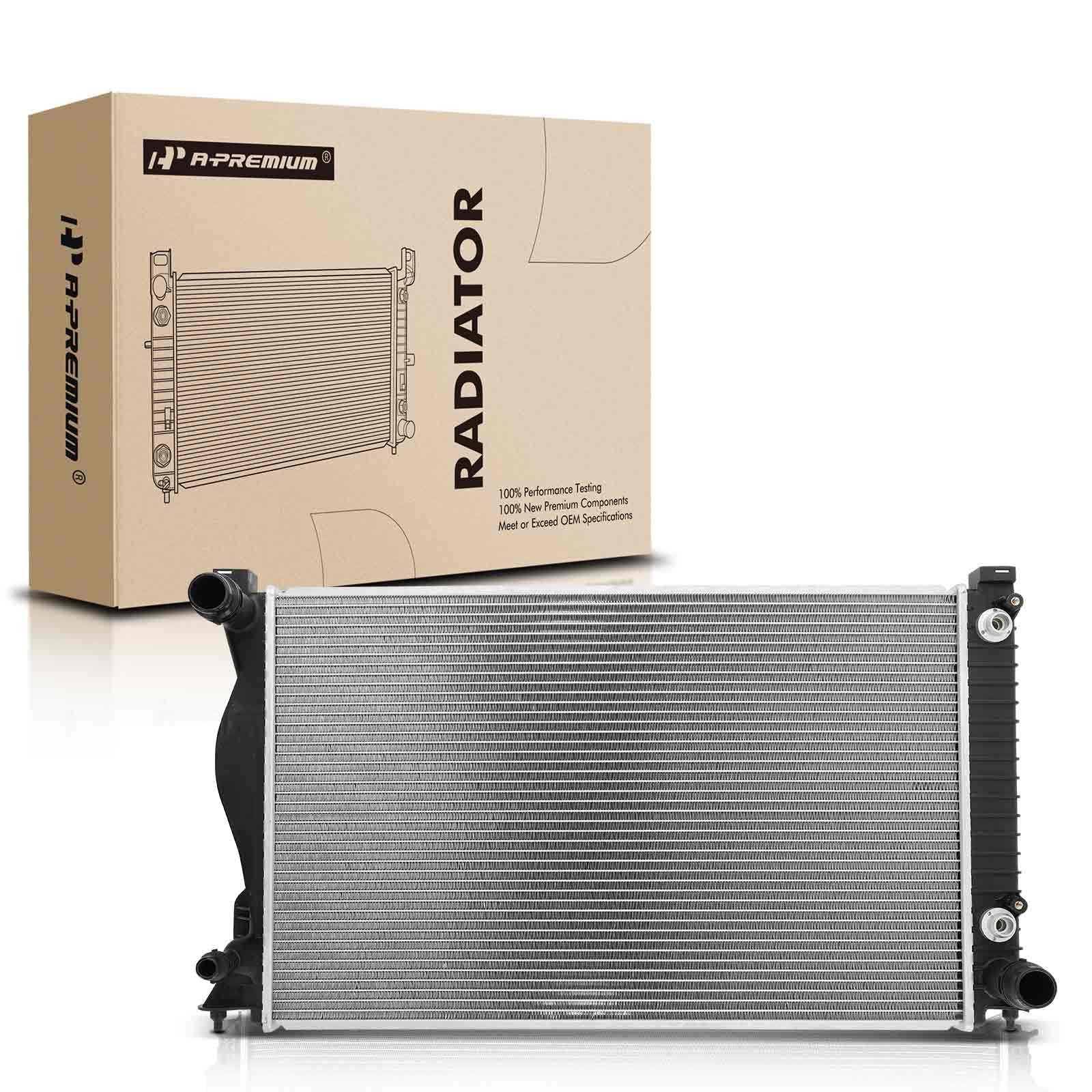 Photo 1 of A-Premium Engine Coolant Radiator Assembly with Transmission Oil Cooler Compatible with Audi A6, A6 Quattro, 2005-2011, Automatic Transmission, Replace# 4F0121251M, 4F0121251AF