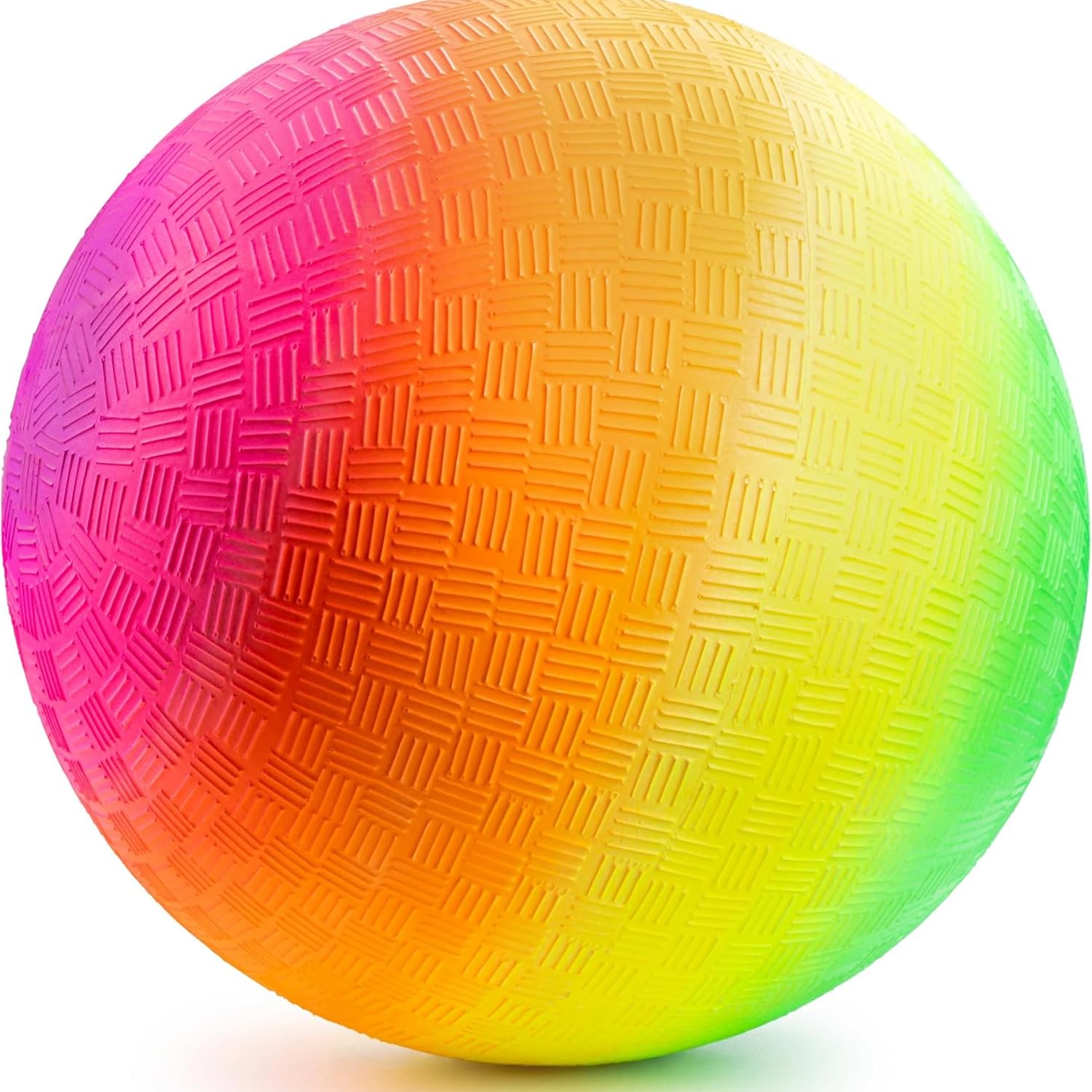 PlayBolt Aufblasbarer Regenbogen-Spielball – 22 cm (1er-Pack) für Kinder