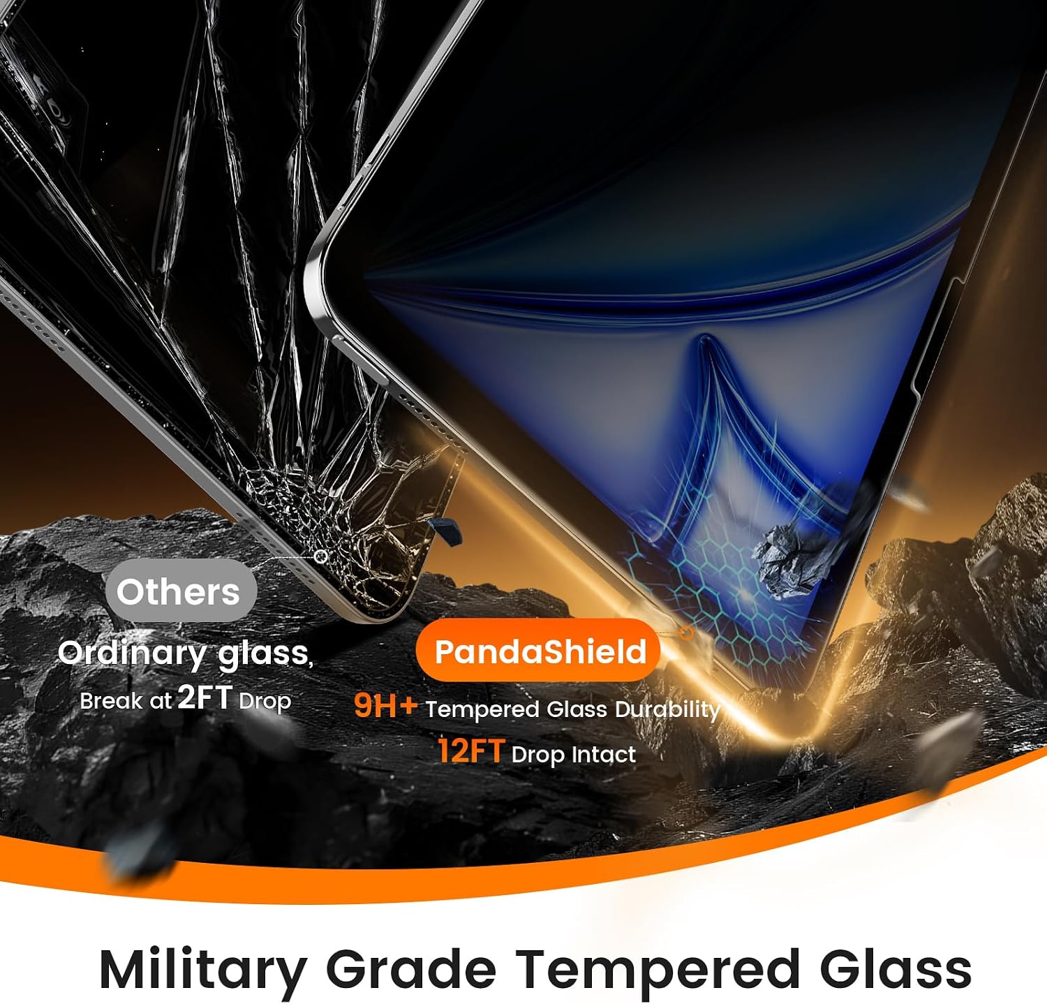 PandaShield 2-Pack Privacy Screen Protector for iPad Air 11-inch M4/M3/M2 image 5