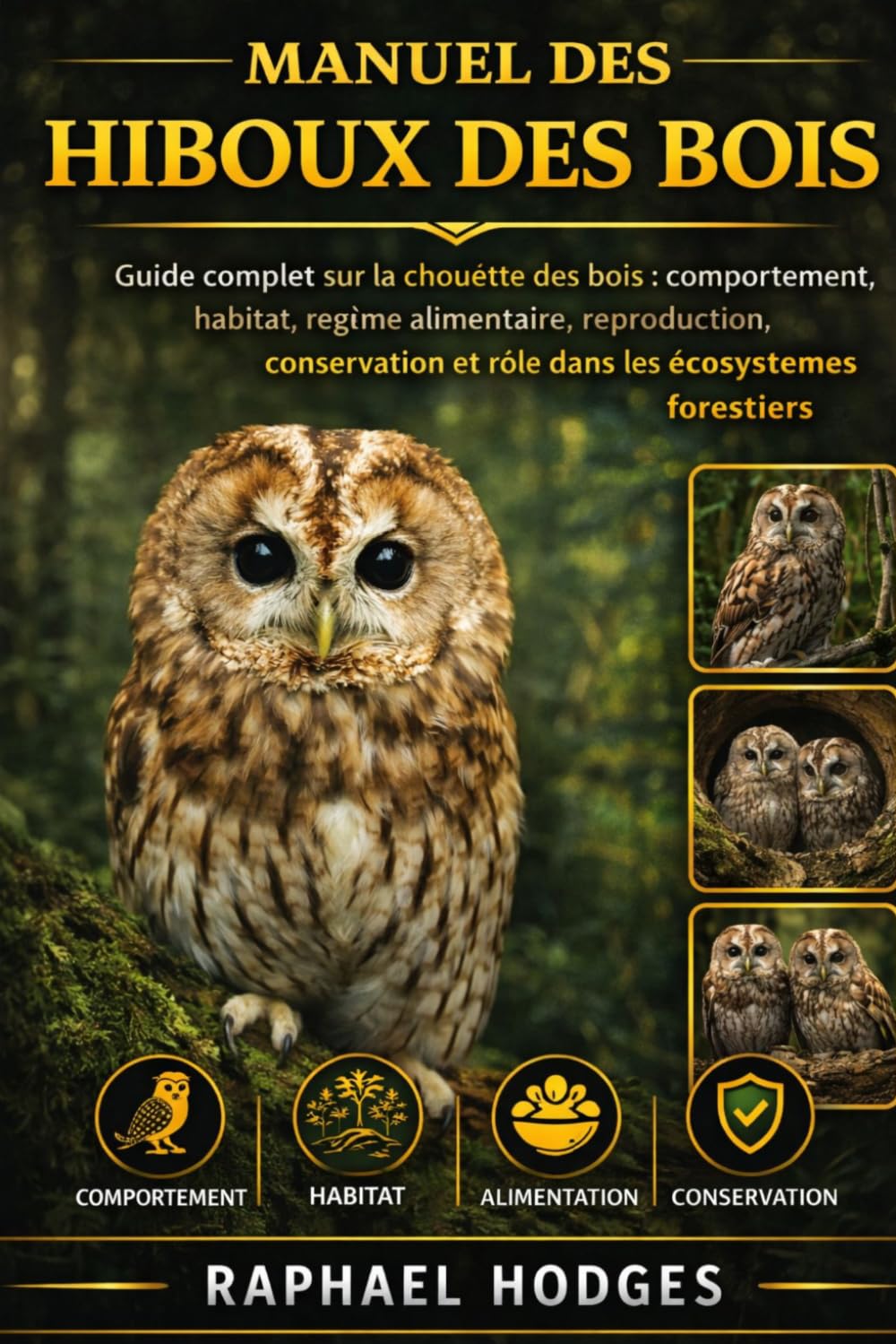 MANUEL DES HIBOUX DES BOIS: Guide complet sur la chouette des bois : comportement, habitat, régime alimentaire, reproduction, conservation et rôle dans les écosystèmes forestiers