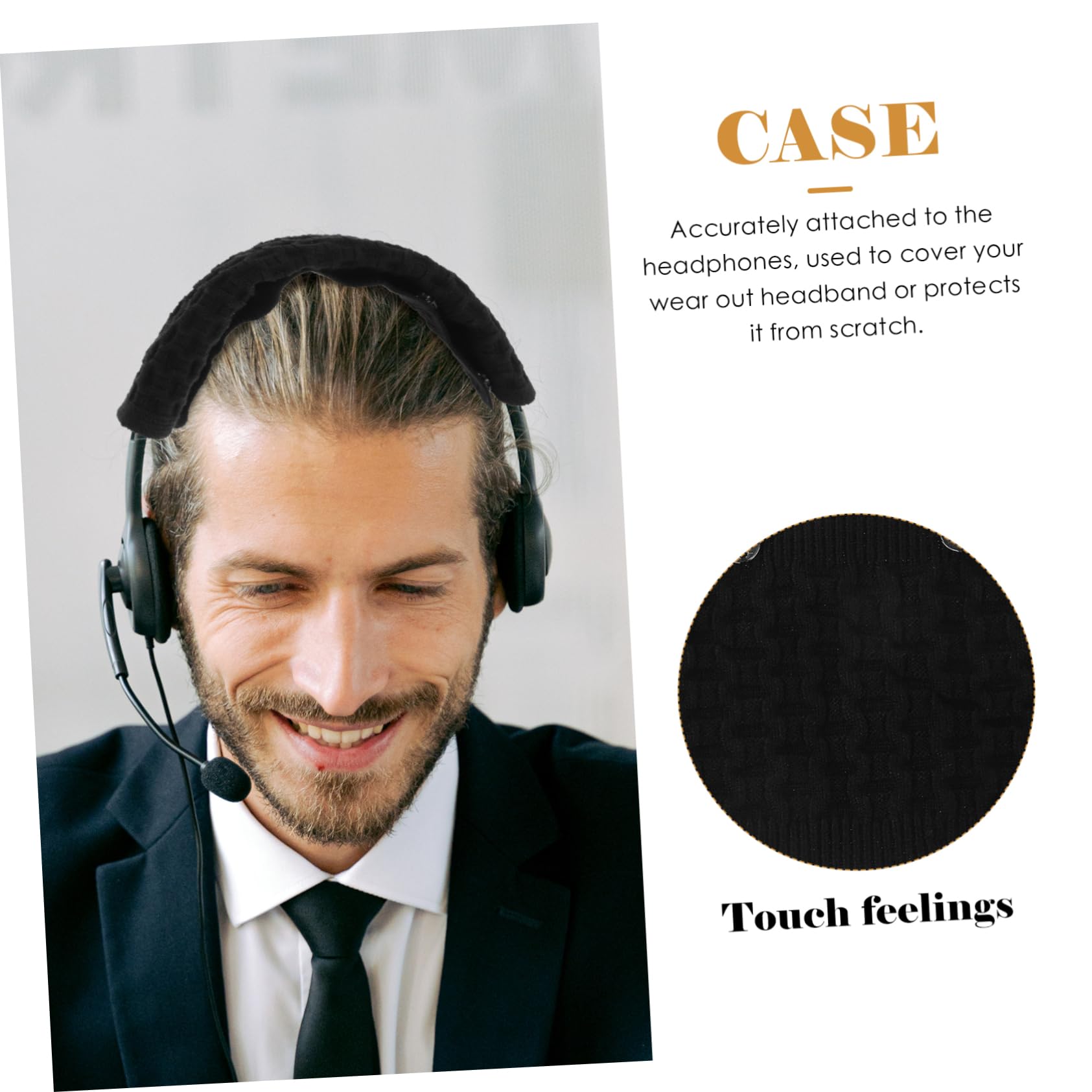 BESTonZON 6 Pezzi Di Ricambio Cuscino Copertura Della Cuffia Cuscino Cuscino Pad Cuffie Copre Cuffia Copertura Della Cuffia Cuffia Del Basamento Pad Auricolare