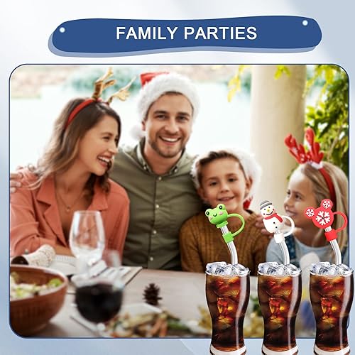 Miniatura 7 de 3 tapas de pajitas para beber, tapas de paja para vaso de 0.315 pulgadas, protector de puntas de popote reutilizables de silicona para copas