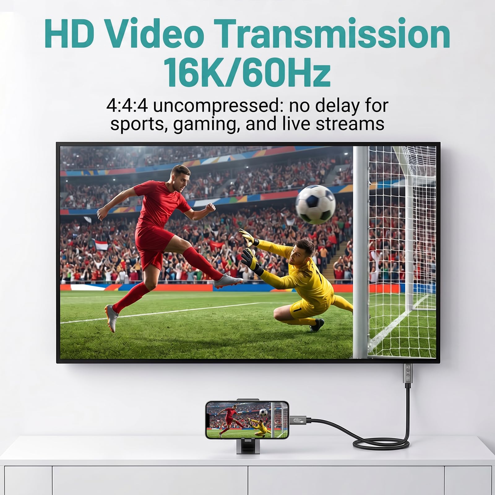 Thunderbolt 5 kabel 1 m 240 W 80 Gb/s USB C na USB C do laptopów monitorów