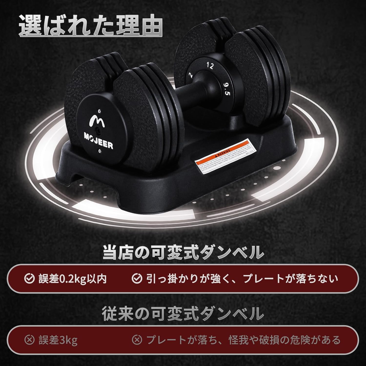 Amazon | ダンベル 可変式 12kg 2個セット アジャスタブルダンベル 2