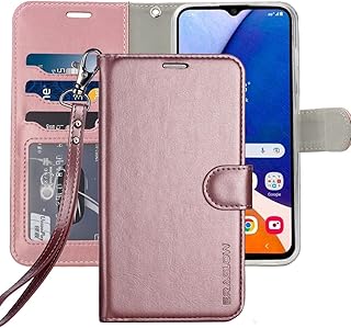 ERAGLOW for Samsung Galaxy A14 5G Case, Galaxy A14 Wallet Case Flip Phone Cover [Stand Feature] [Card-Slots] Pocket for Galaxy A14 5G(Rose Gold)