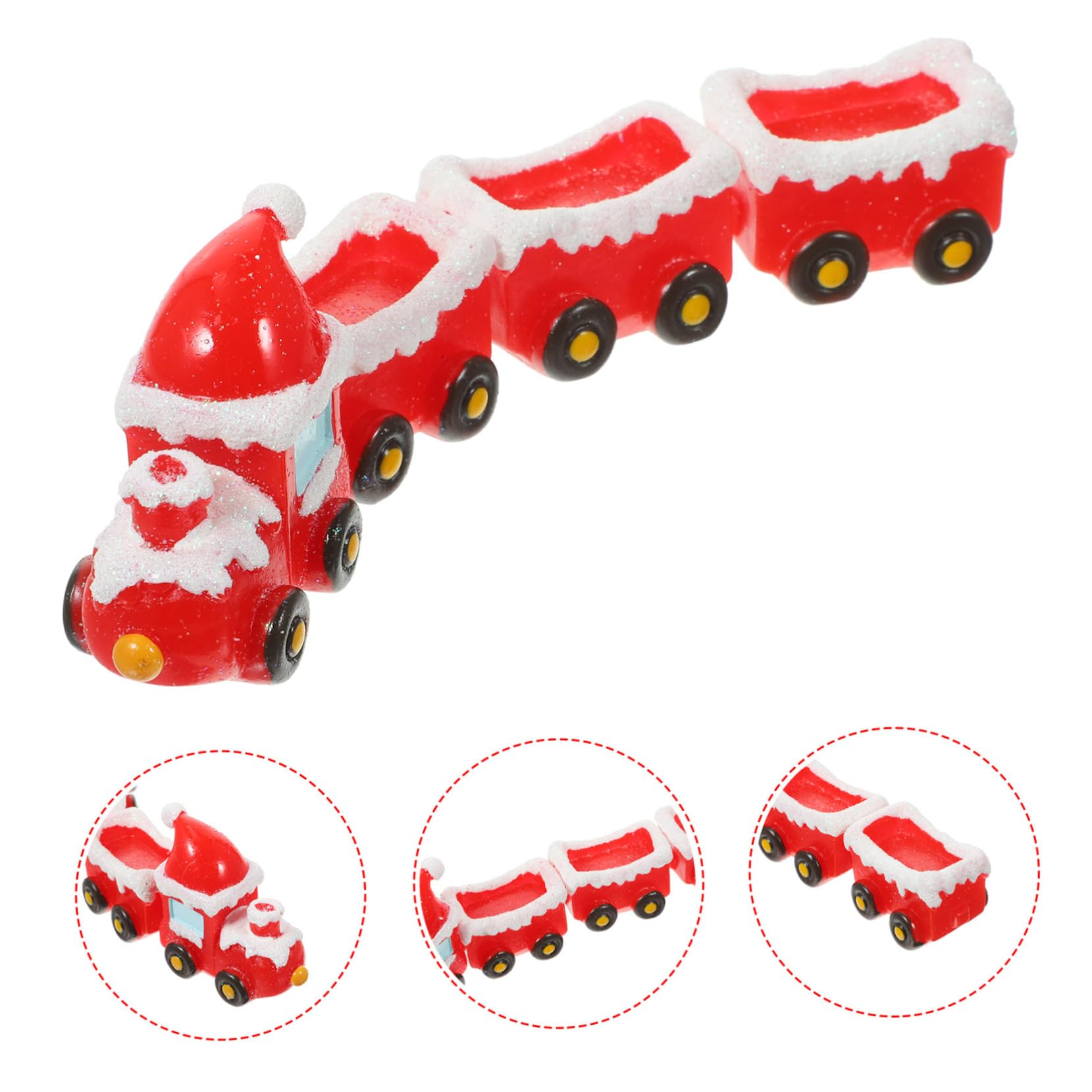 Gatuida 5juegos Accesorios De Pueblo Navideño Decoración De Navidad De y Vagonetas para Manualidades y