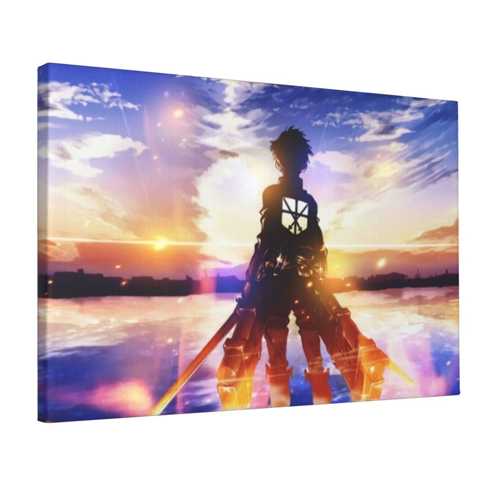 Amazon.co.jp: 進撃の巨人 絵画 キャンパスアート写真 アートパネル