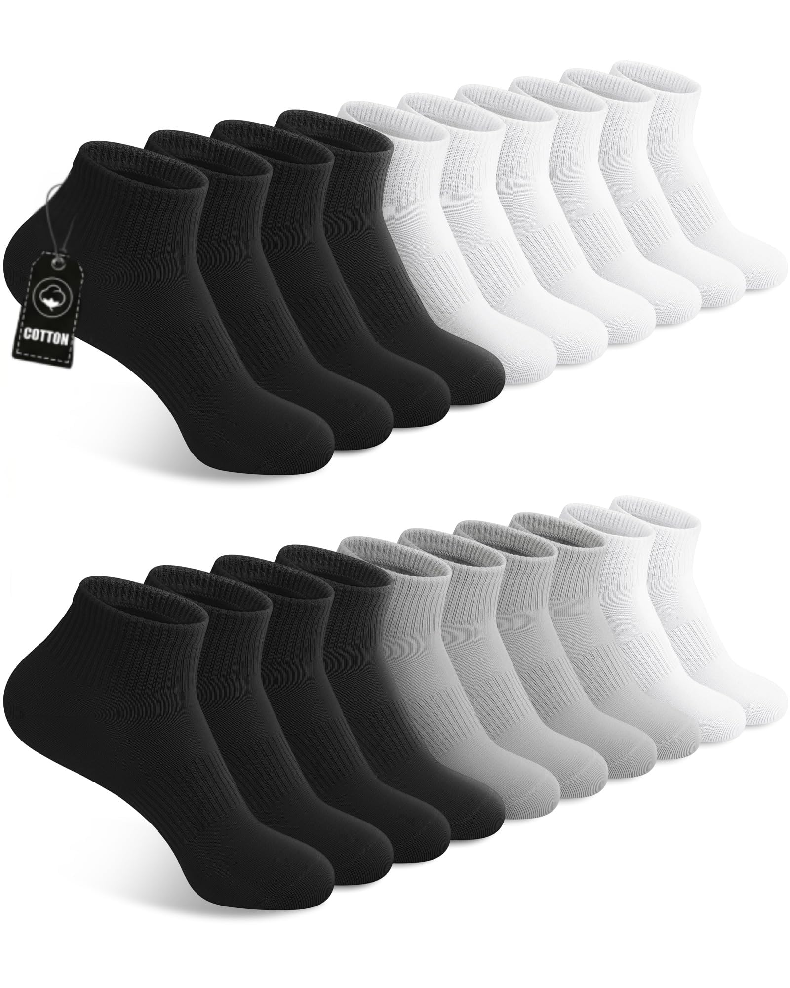 10 Pairs Womens Ankle Socks Cotton Quarter Socks Women Men
