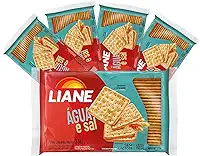 Biscoito Agua e Sal Sem Lactose APLV 330g Liane - 5 unidades