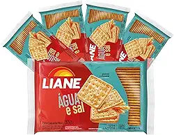 Biscoito Agua e Sal Sem Lactose APLV 330g Liane - 5 unidades