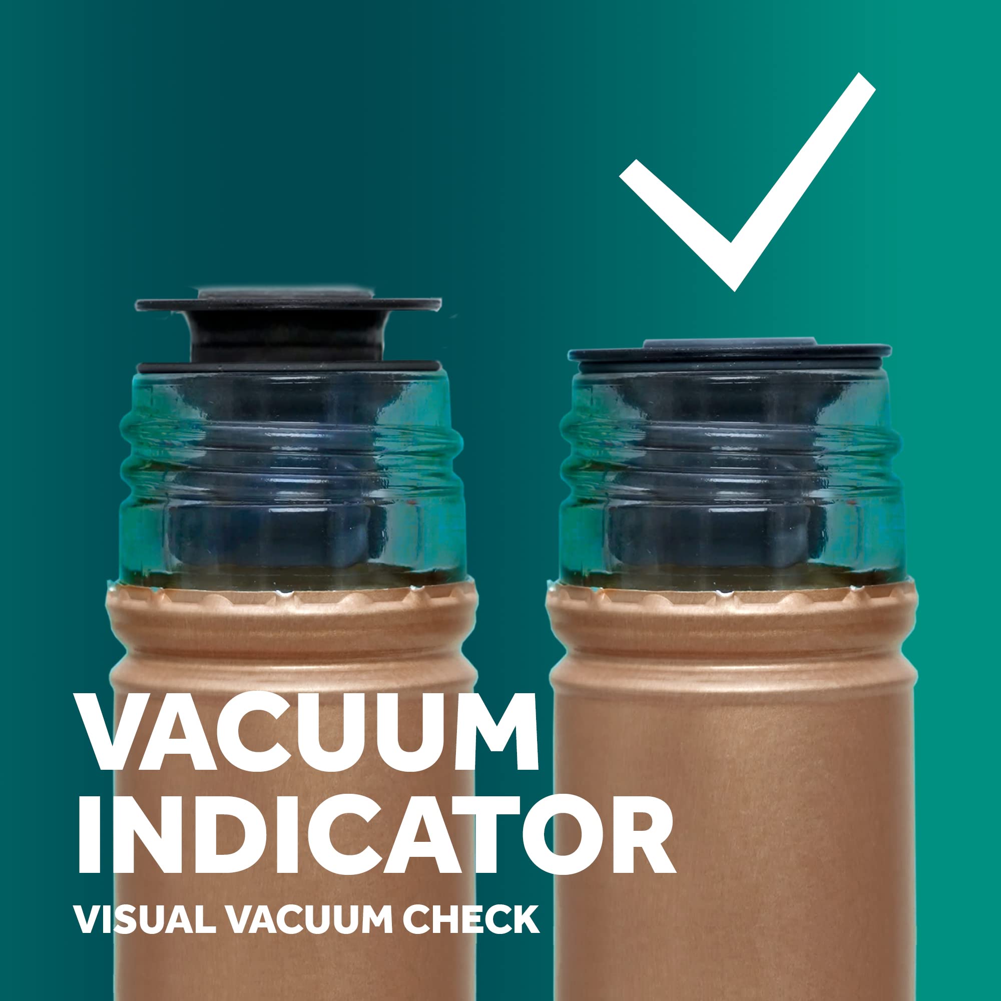 Pompe à Vin Airtender Sous Vide - 3 Bouchons Nanostopper - Garde Le Vin Frais 5x Plus Longtemps