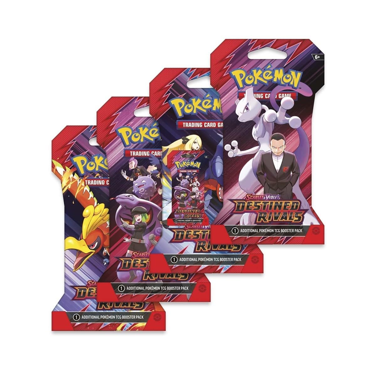 Pokemon TCG - Scarlet Violet Destined Rivals - 8 Booster Pack Lot - 80 Cards