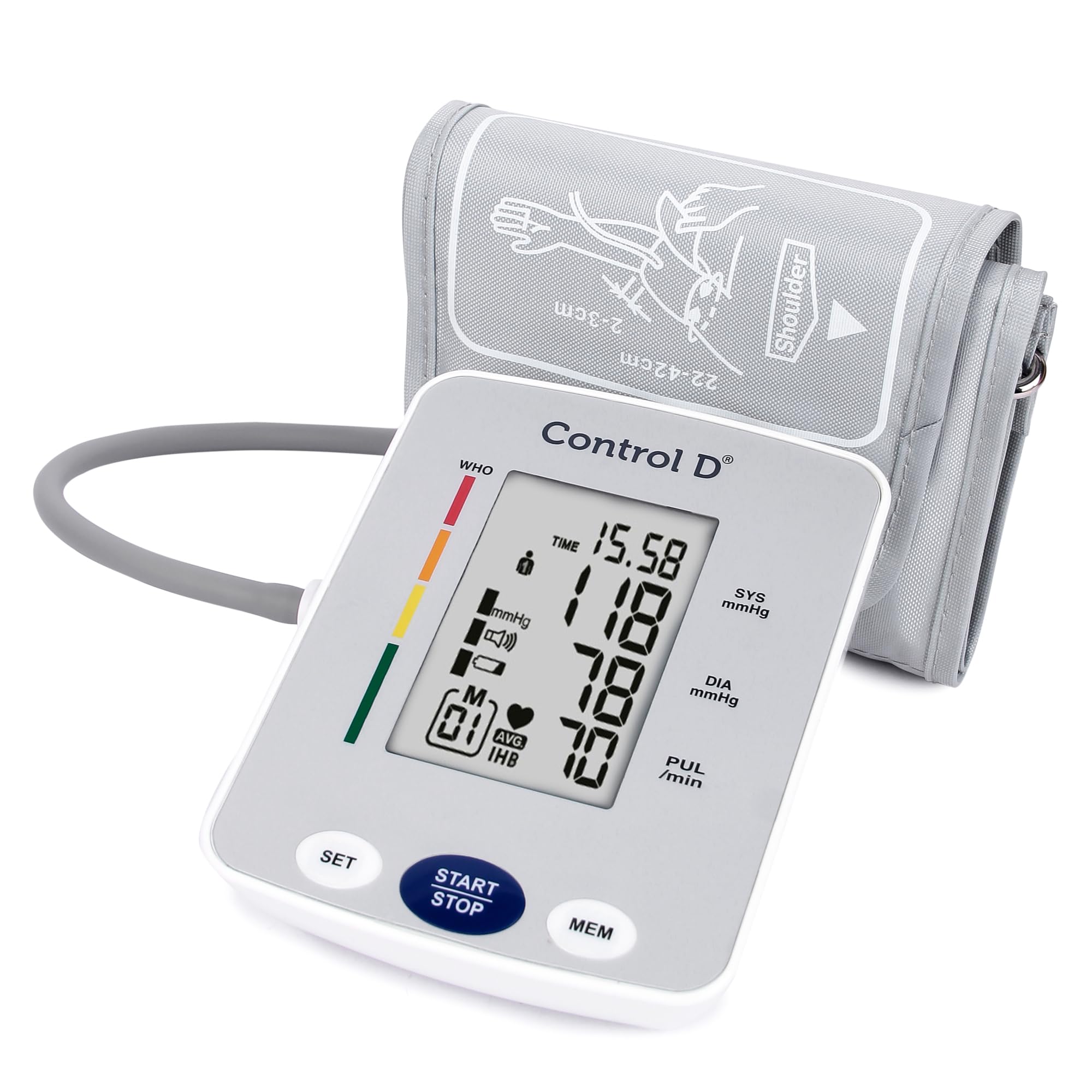 Control D Homely Automatic Digital Upper Arm BP Monitor Machine with Type-C Port, Large Cuff (22-42cm) & 1 Year Warranty-image-21