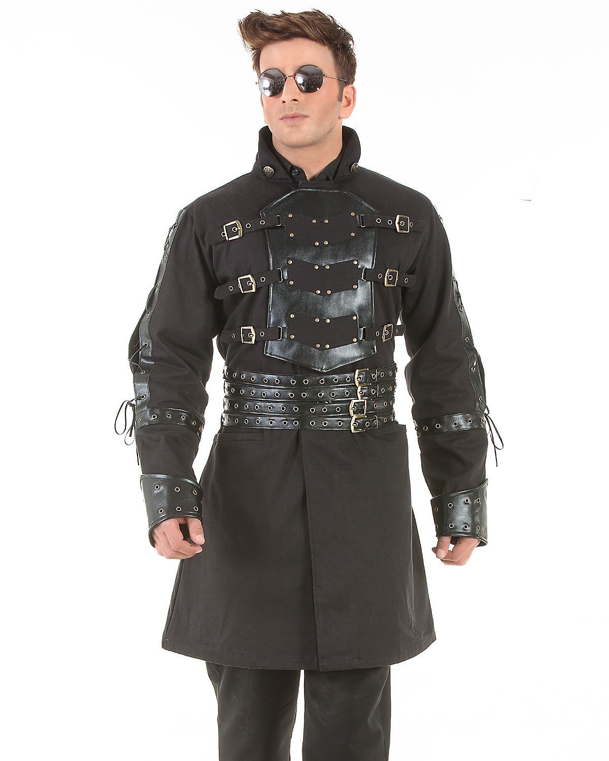 ThePirateDressing Steampunk Victorian Pirate Gothic Cosplay Mens Costume Coat Jacket