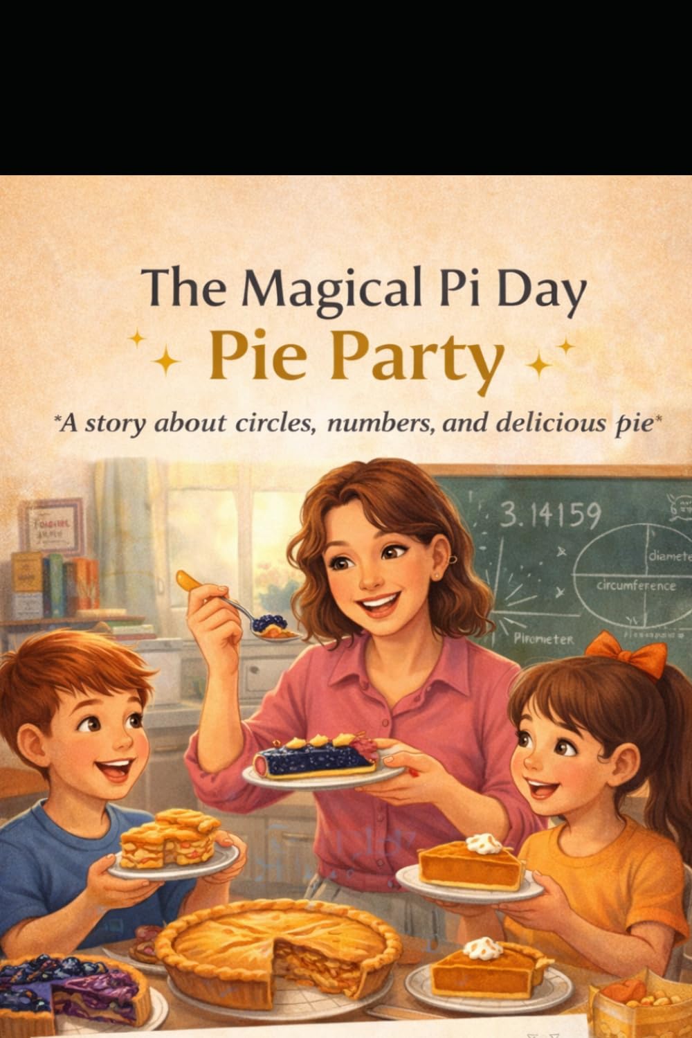 The Magical Pi Day Pie Party: A story about circles, numbers, and delicious pie.