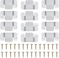 Vista 11 de DEEPDREAM 4 piezas de conectores seccionales de sofá de metal, conectores de sofá, conector de muebles entrelazados con 10 tornillos 4 pzas