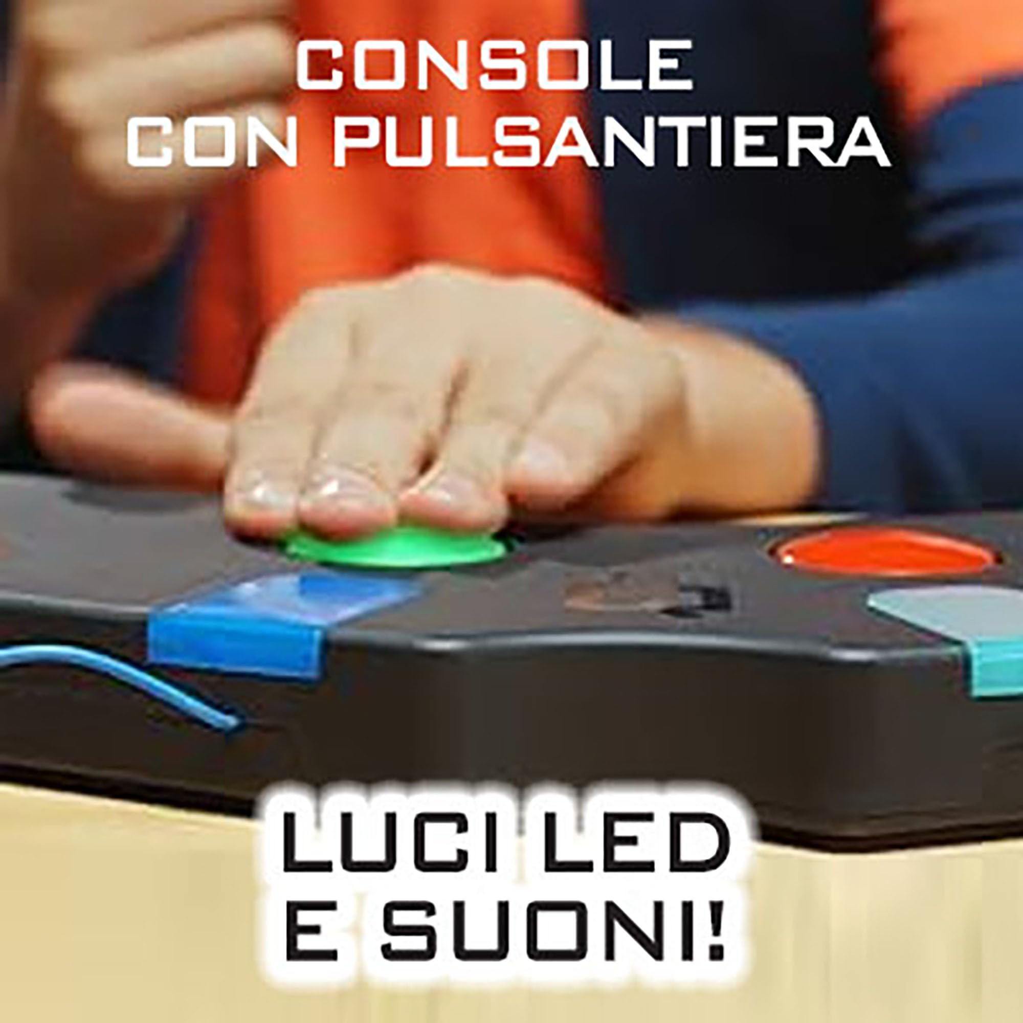 Giochi Preziosi Quizzettone, Gioco da Tavolo Interattivo con Console LED, Carte Multilivello e Pedine, Gioco in Scatola per Tutta la Famiglia e Amici con 200 Carte, 1600 domande e 4 Difficoltà