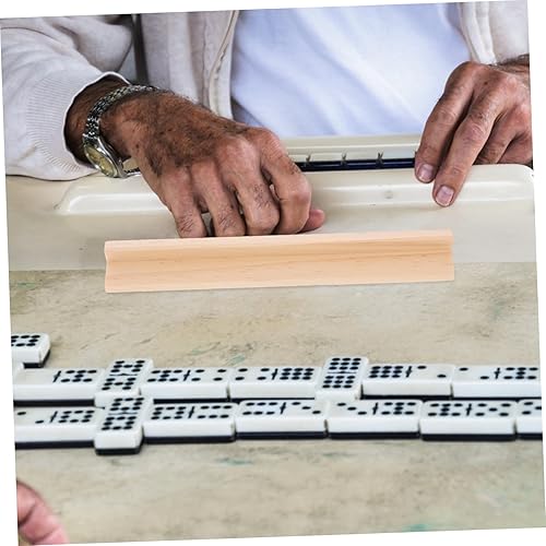 Miniatura 2 de DIY Suministro 8pcs Madera Domino Rack Bases de Escritorio para Aprendizaje Alfabeto
