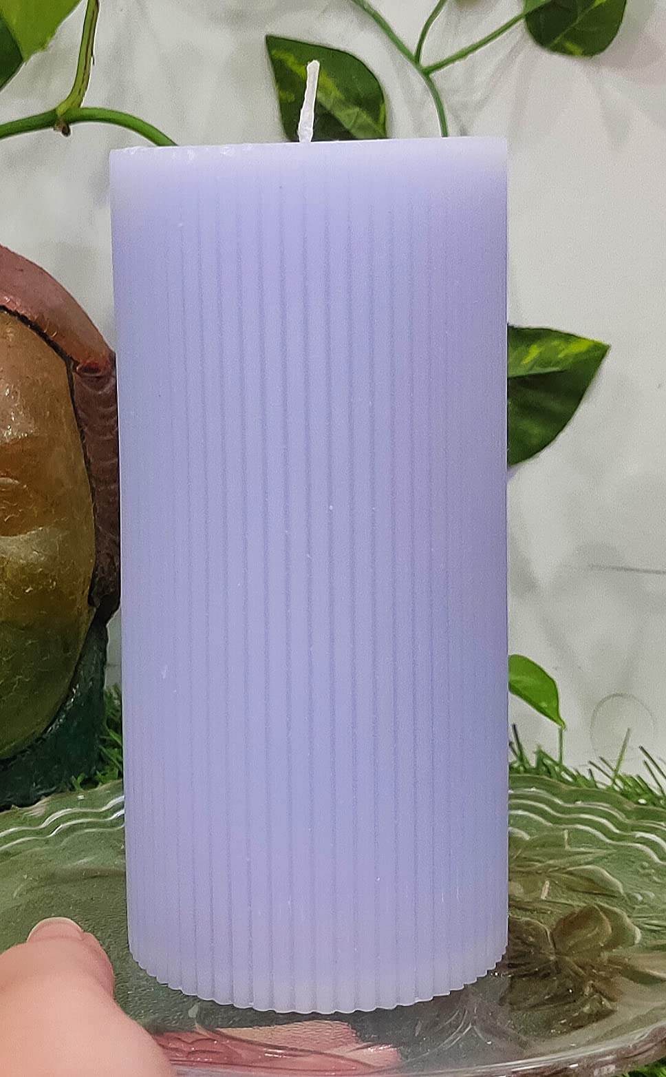 Zest Candle CPZ-131-12 3 x 3 in. Sage Green Square Pillar Candles -12pcs-Case- Bulk