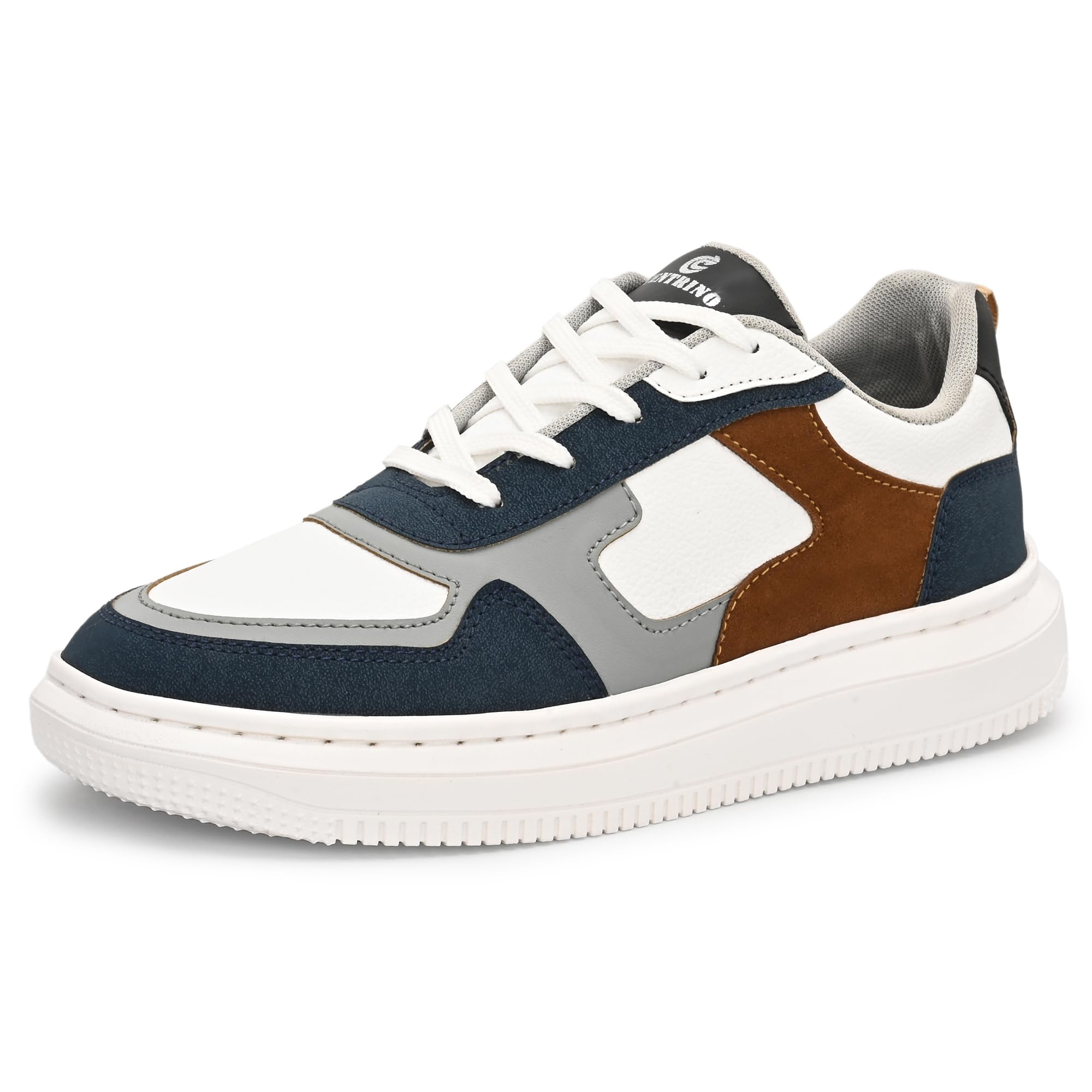Men’s Sneakers | Cushioned Insole Comfortable Shoes | Trendy & Stylish Retro Color Block Modern Sneakers | Durable Lightweight Lace-Up Casual Walking Footwear (9587)-image-34