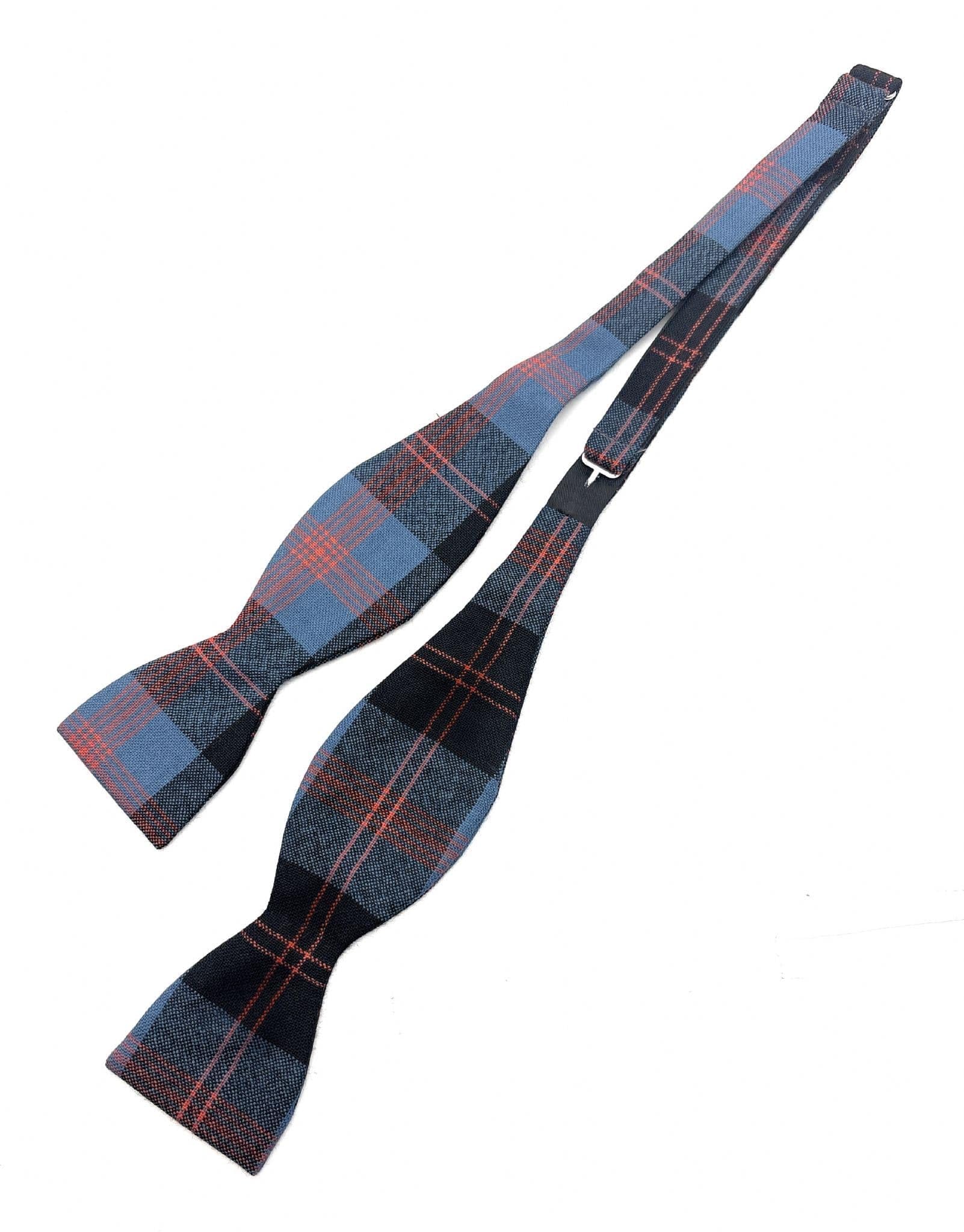 Scottish Essence Angus Ancient Scottish Pure Wool Tartan Self-Tied Bow Tie, Various Tartans, Made In Scotland (Angus Ancient)