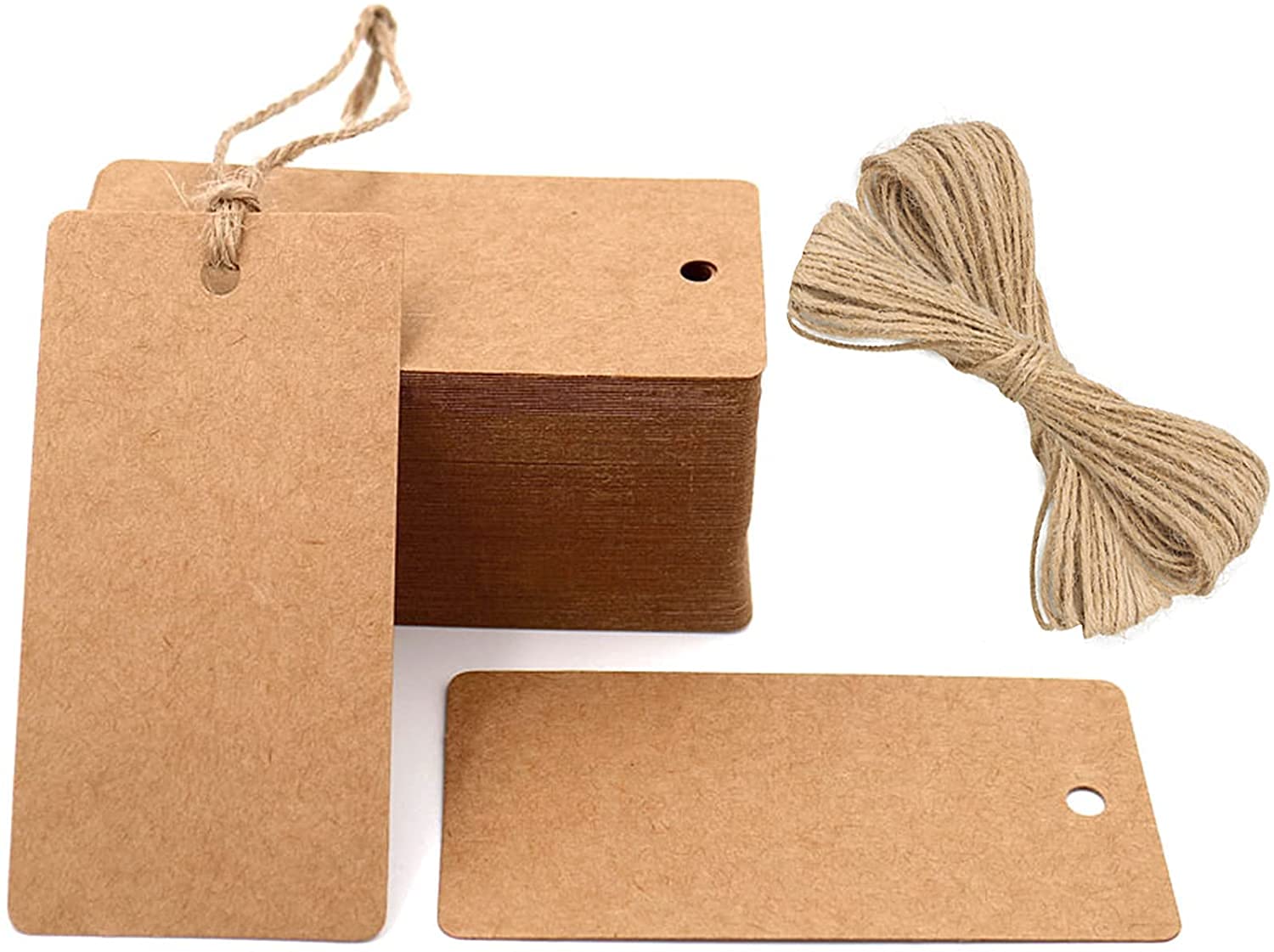 Buy Gift Kraft Paper Tags, 4.5 x9 CM 