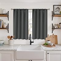 Vista 22 de Cortina opaca BGment con hueco por el que pasa la barra, 2 paneles