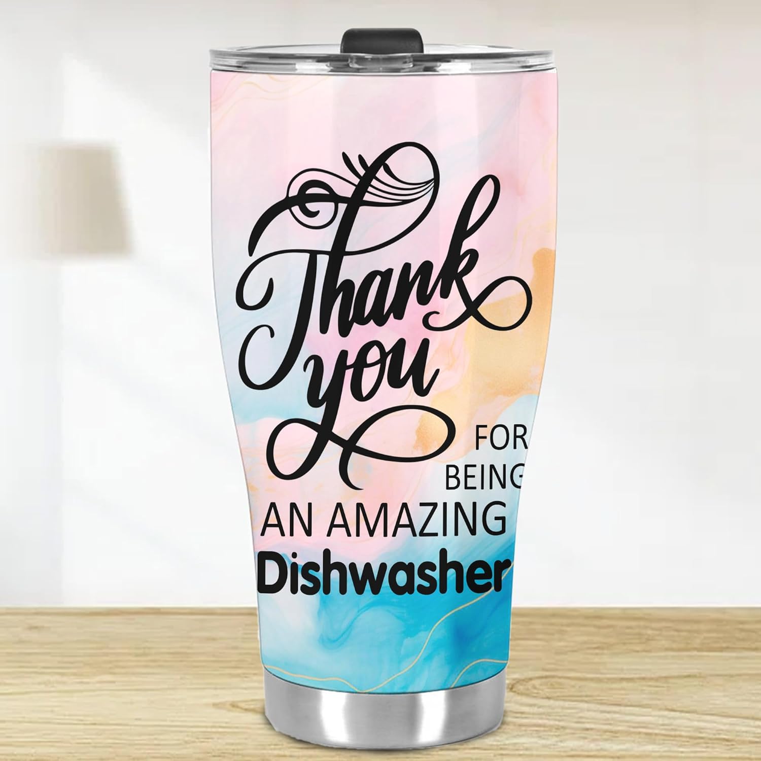 Thank You Amazing Dishwasher Tumbler Stainless Steel 30oz, Appreciation Gifts for Coworkers, Employees & Staffs Women, Driking Coffee Cup For Teammates Birthday Christmas
