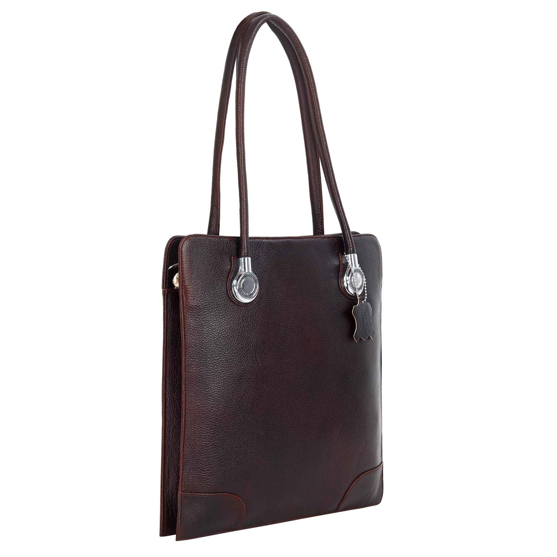 RICHSIGN LEATHER ACCESSORIES Full-Grain Natural Leather Ladies Purses Shoulder & Handbag Top Handle Bags For Women Office Use Branded Stylish..Size- L-12.5 X H-13.5 x W-2 Inch (CHEERY BROWN) (B0BHZPH9VR) Amazon Price History, Amazon Price Tracker