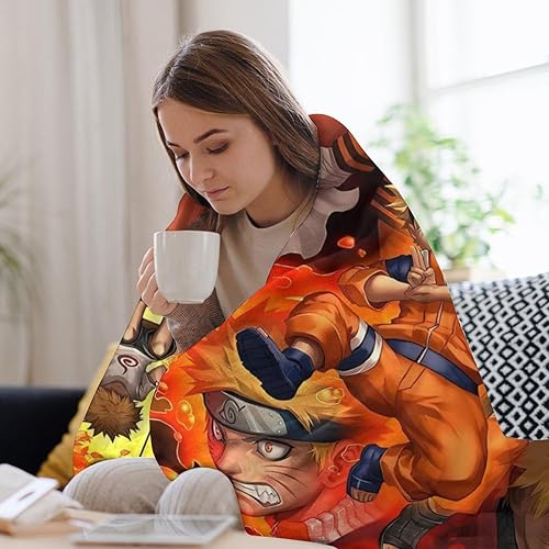 Miniatura 8 de NAR.uto - Manta de dibujos animados, manta ligera de franela de forro polar, manta de viaje para cama, sofá, viajes, niños, adolescentes, regalo de