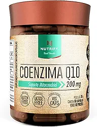 Nutrify Coenzima Q10 200mg por Dose - Porção 1 Cápsula - Multivitamínico - Enriquecido com Vitamina E - 60 Caps