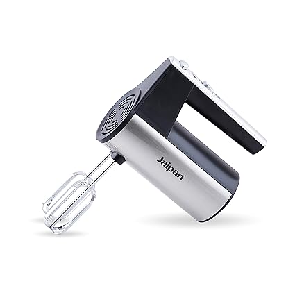 Jaipan High Performance Heavy Duty BEATER 400 Watt :: 5 Speed :: Dough and Beater Hooks, steel blue & white, small (JPHB0127)