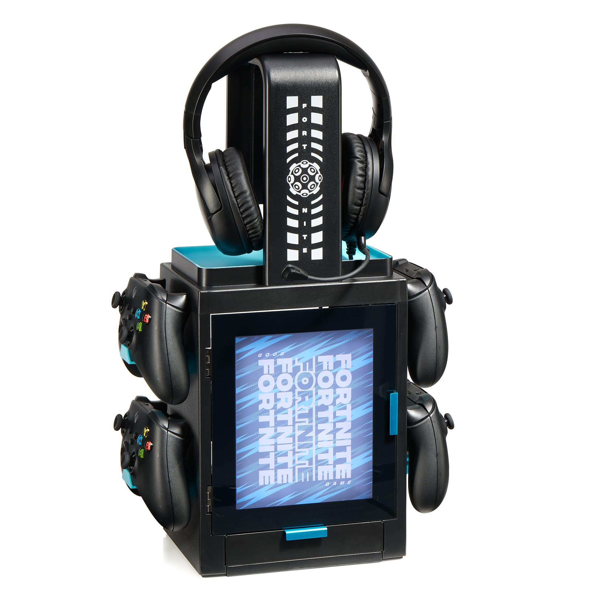 Numskull Fortnite Light Locker Gaming Accessory Kit, Black