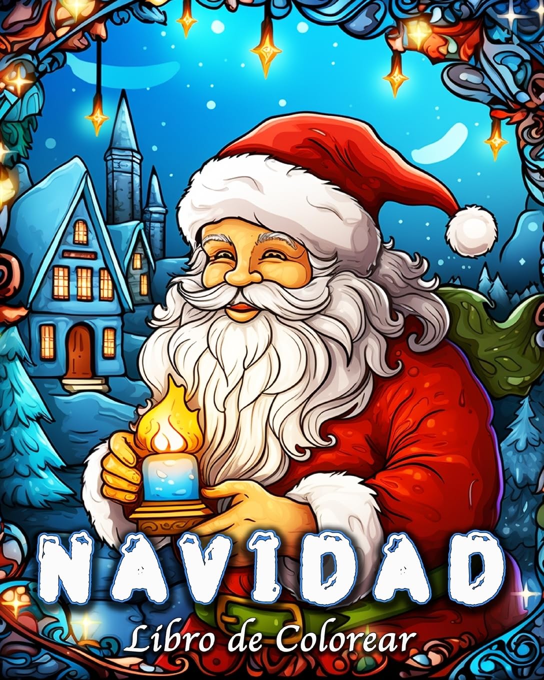 Navidad Libro de Colorear: 60 Diseños Sencillos y Fáciles para Aliviar el Estrés y Relajarse