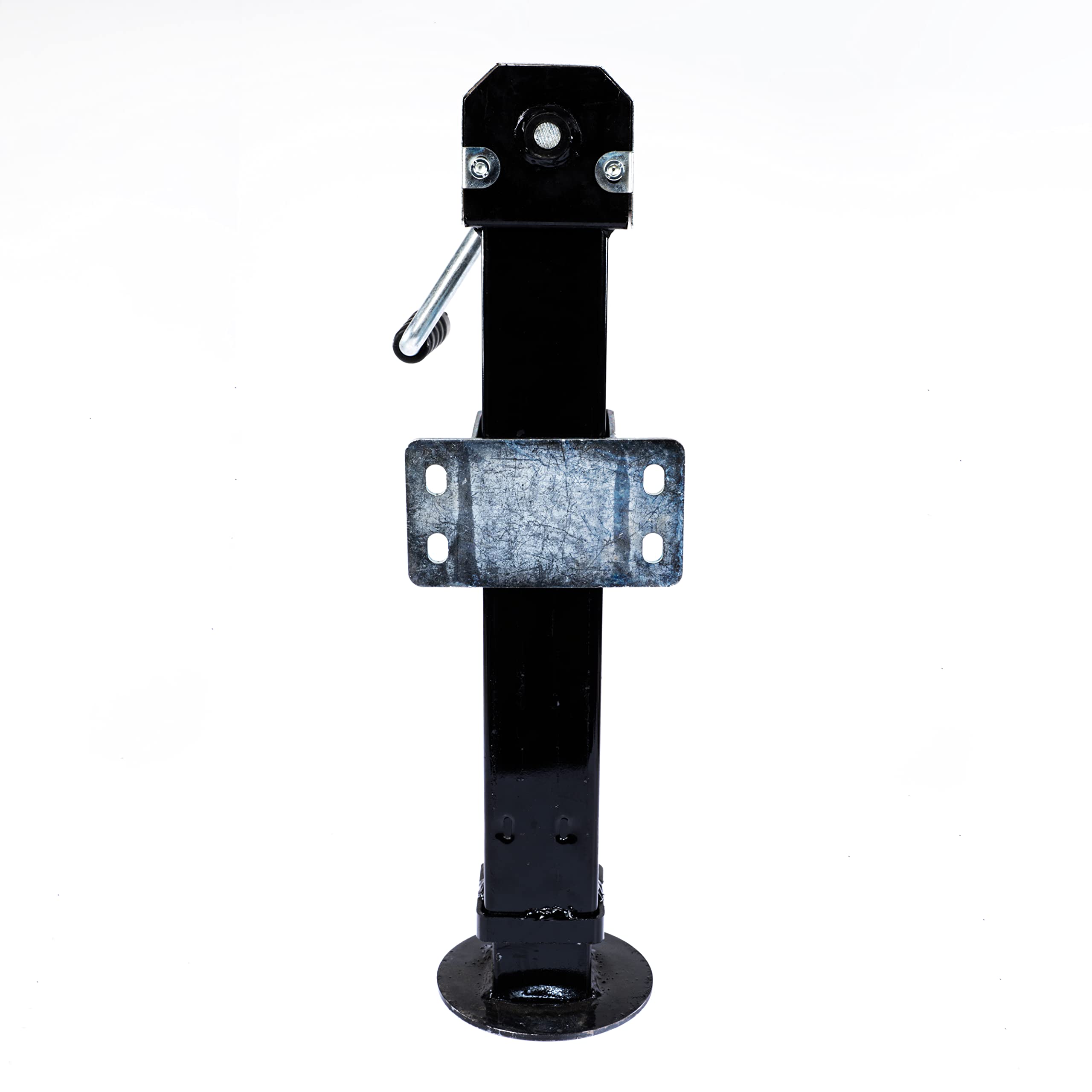 Spare Parts Holland Stützfuß schwarz – mit Kurbel und Spindelhub 320 mm – Anhängerstütze aus Stahl – Tragkraft 4000 kg – robust & höhenverstellbar