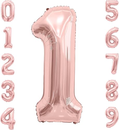 Vista 87 de Globo de número, globos de números de 40 pulgadas, globos de número degradado arcoíris, globo número 1, globo gigante, globo de números de feliz