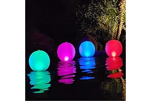 Rukars Floating Pool Orbs: Illuminate Your Nights with Enchanting, Solar-Powered Light Globes!