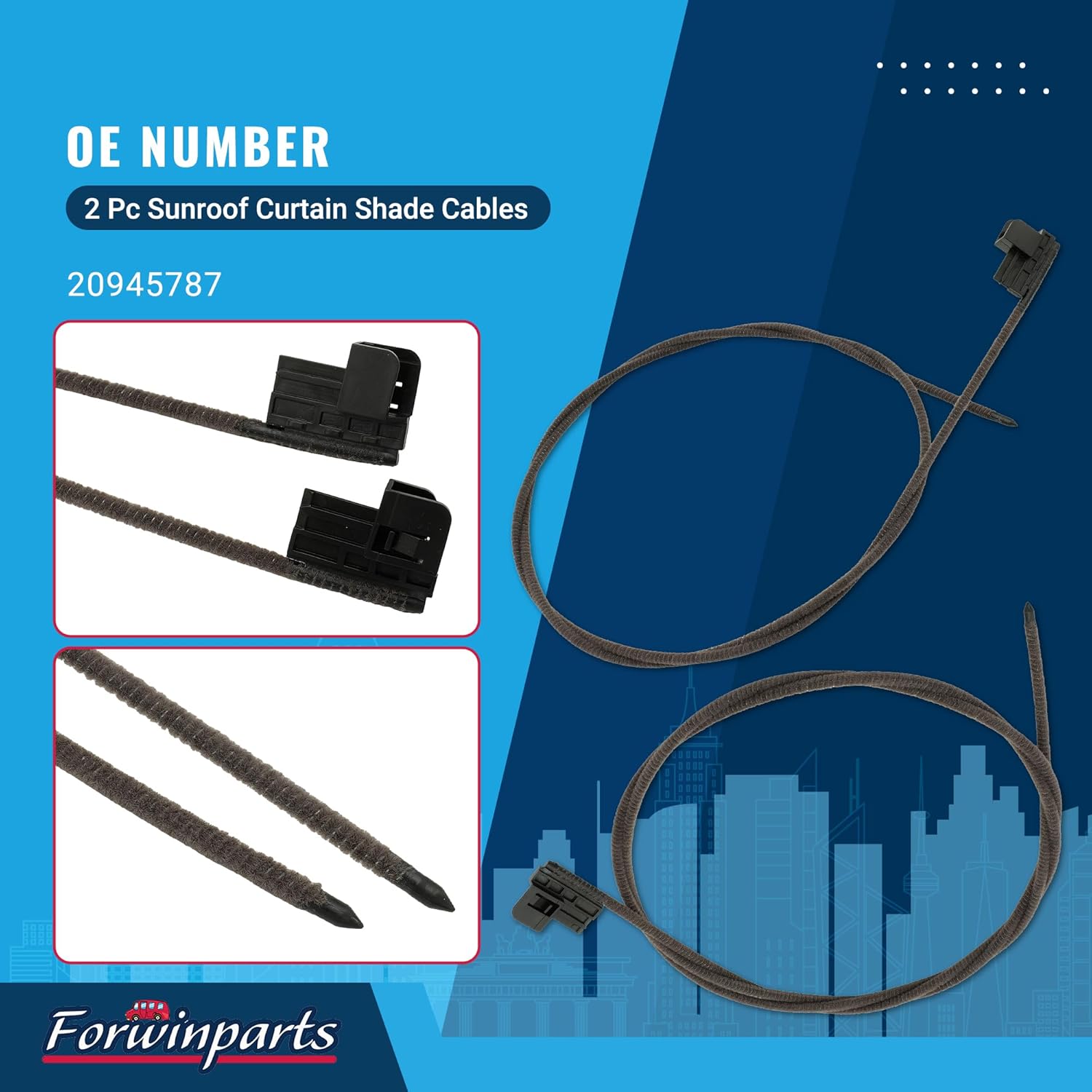 20945787 2 Pc Sunroof Curtain Shade Cables fit for SRX