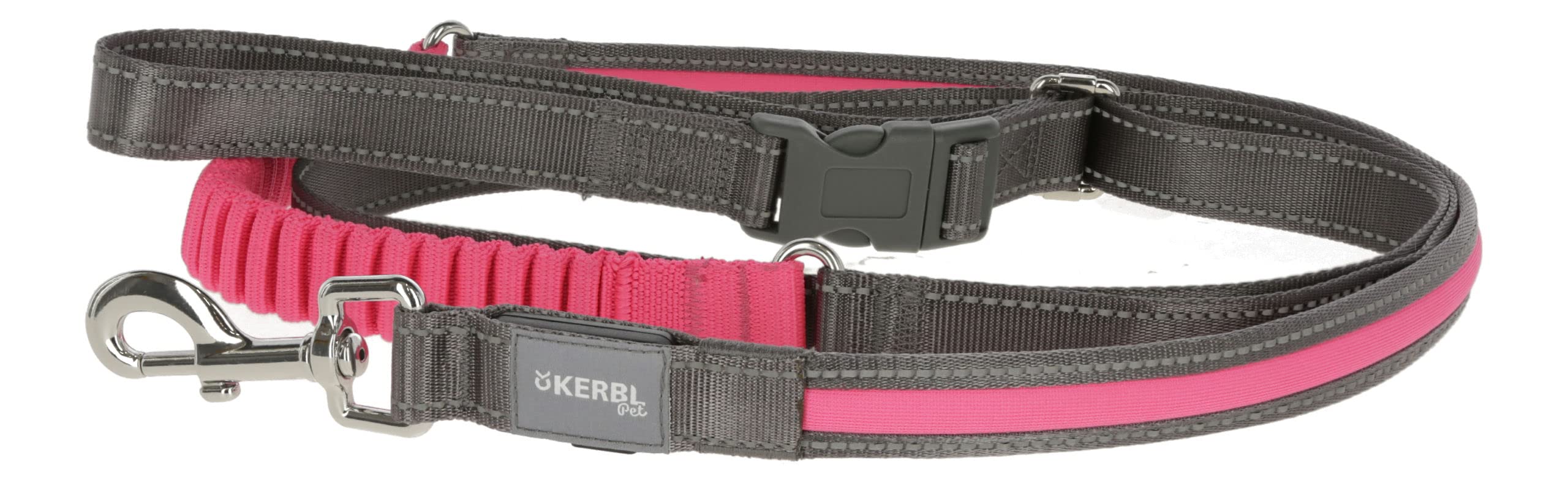 Kerbl Light & Reflex Jogging & Lead Leash 2,5X250CmPink