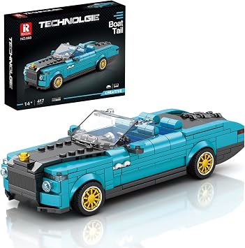 Reobrix Technik 688 oyuncak araba inşaat kiti kelepçe blokları, model araba kiti, yarış arabası, çocuklar ve yetişkinler için süper spor araba, 2023 yeni koleksiyon, Lego ile uyumlu (417 adet)