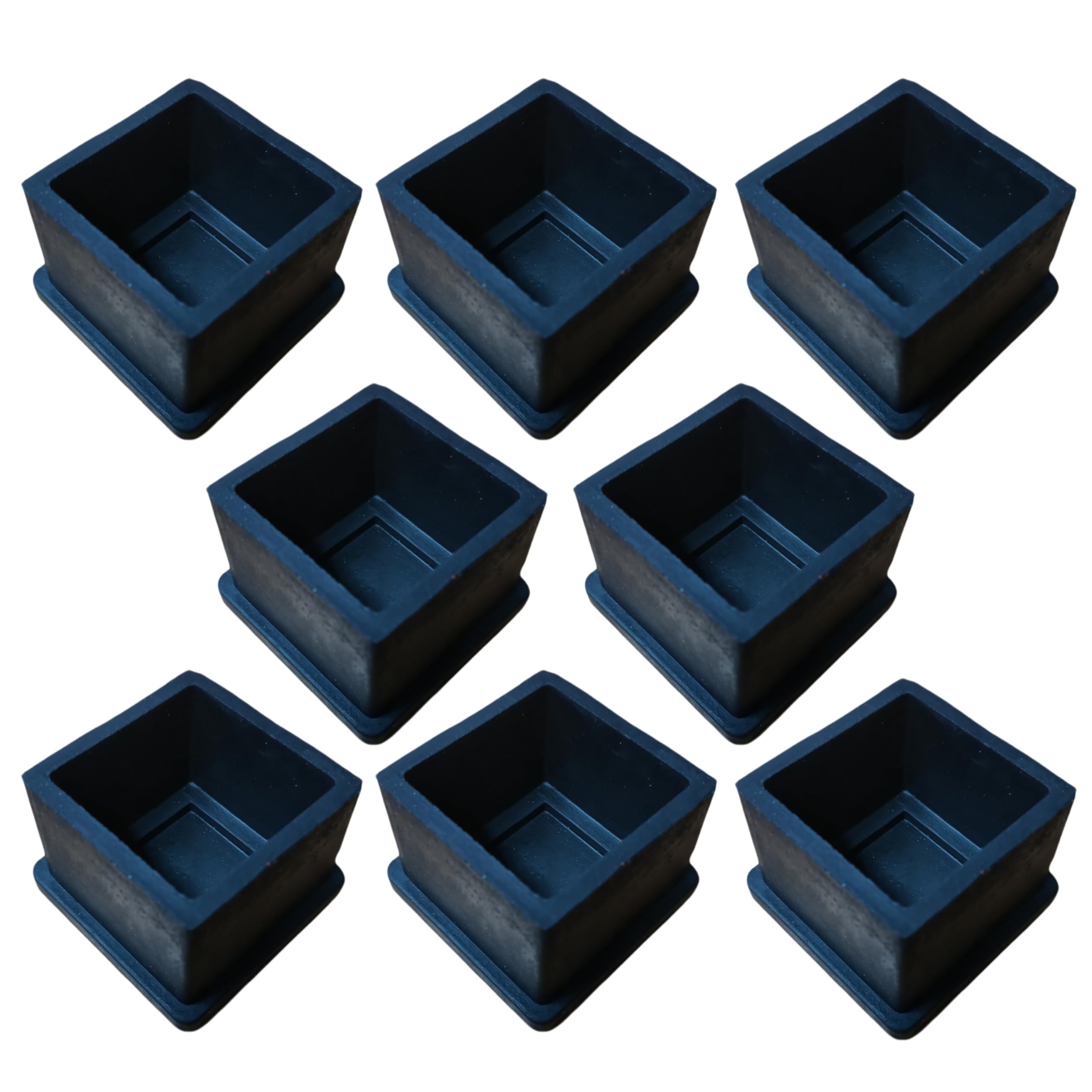 DEEPOOS Square Rubber Bush 1.5 inch (38mm) Black Pack of 8-image-3