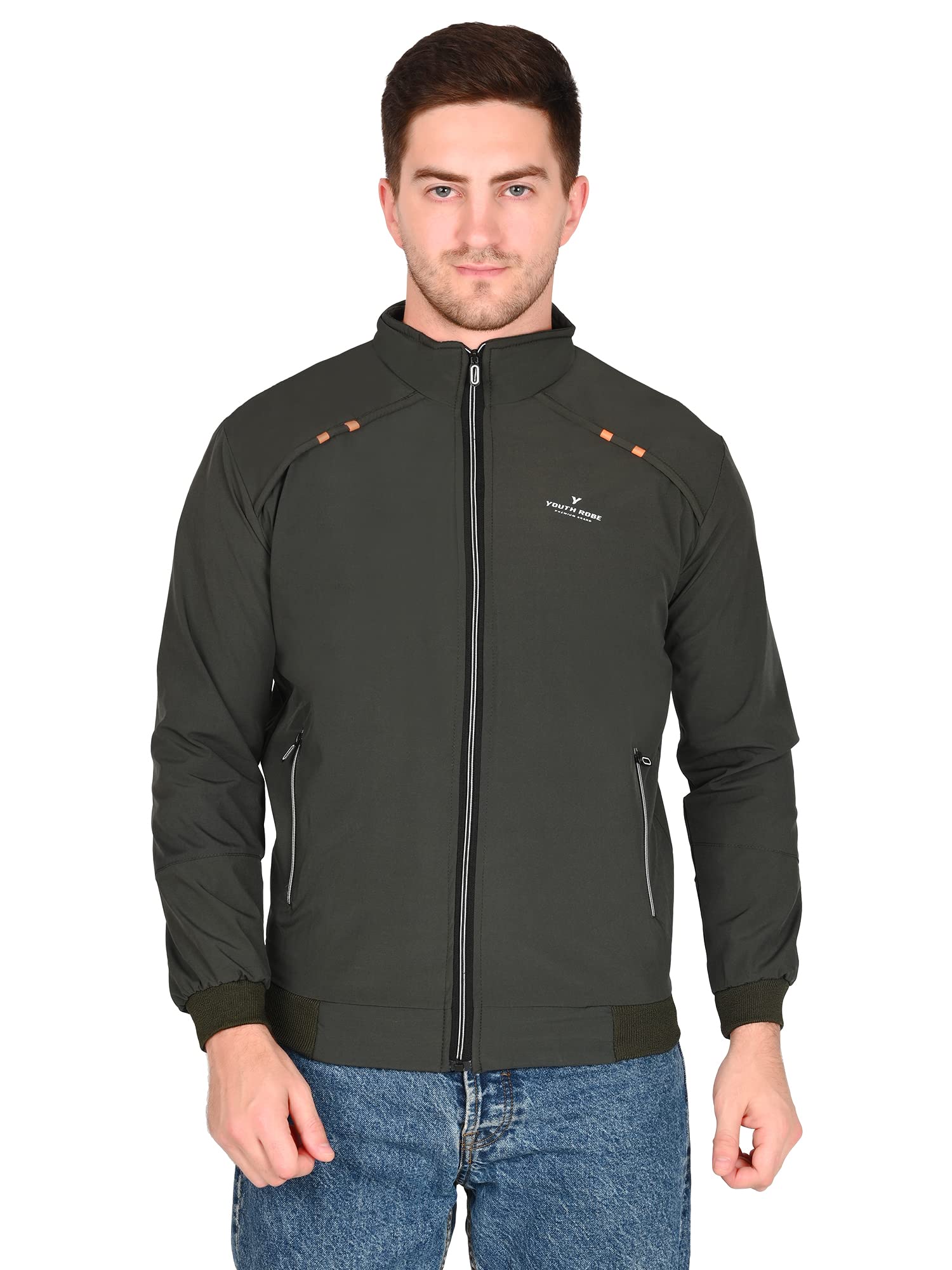 youth ride Men's Lightweight Single Layer Windcheater Jacket | Full Sleeve Red Solid Men Casual Jacket-picture-31