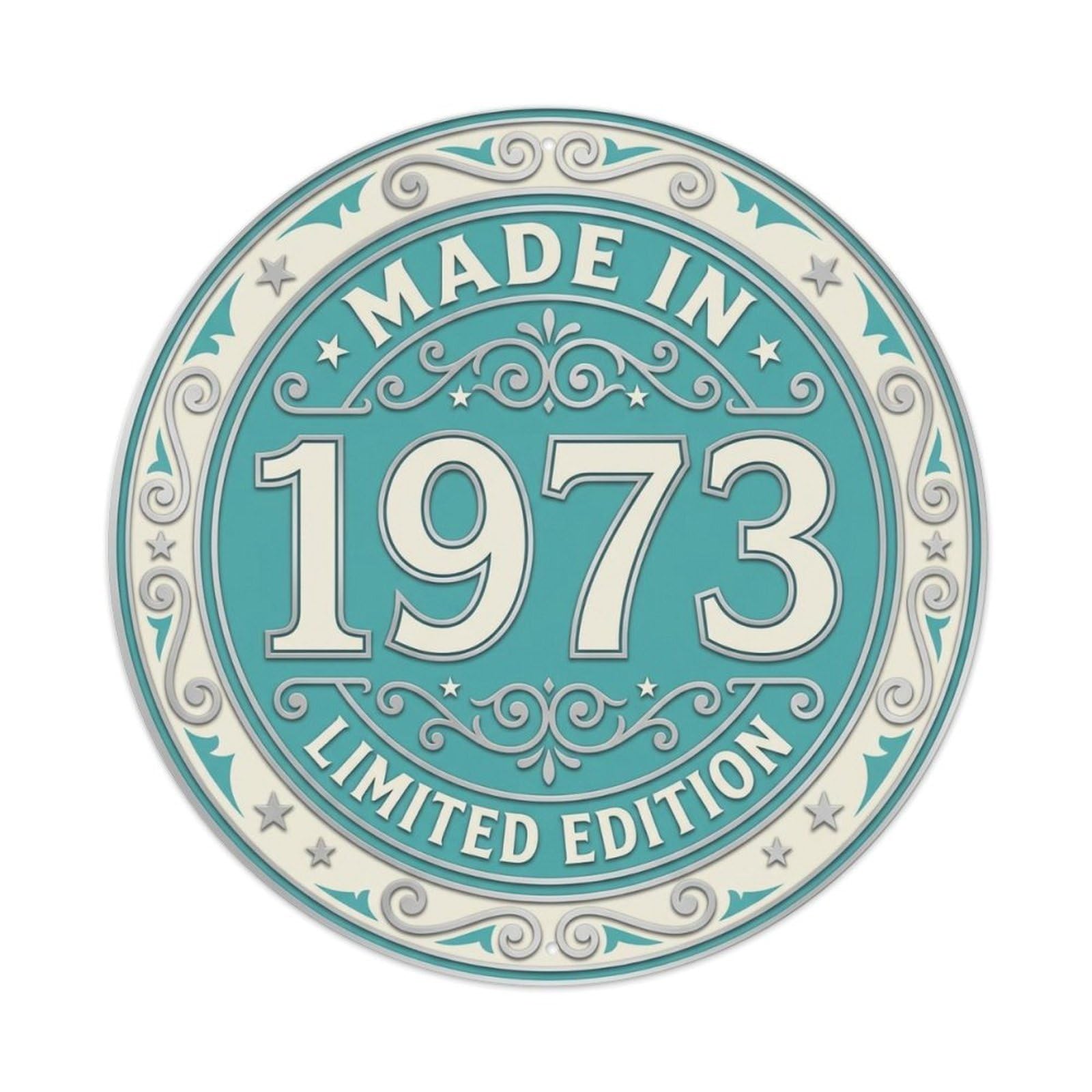 Okahys 8X8inch(20X20cm) Made In 1973 Limited Edition Metal Tin Sign