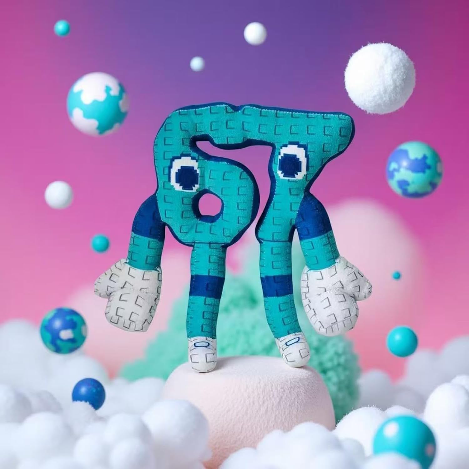Steal a Brainrot 67 Plush Toy for Kids, Steal a Brainrot Plush Funny Number Character, Soft 67 Plushie Stuffed Animal, Huggable Gift Toy for Boys Girls