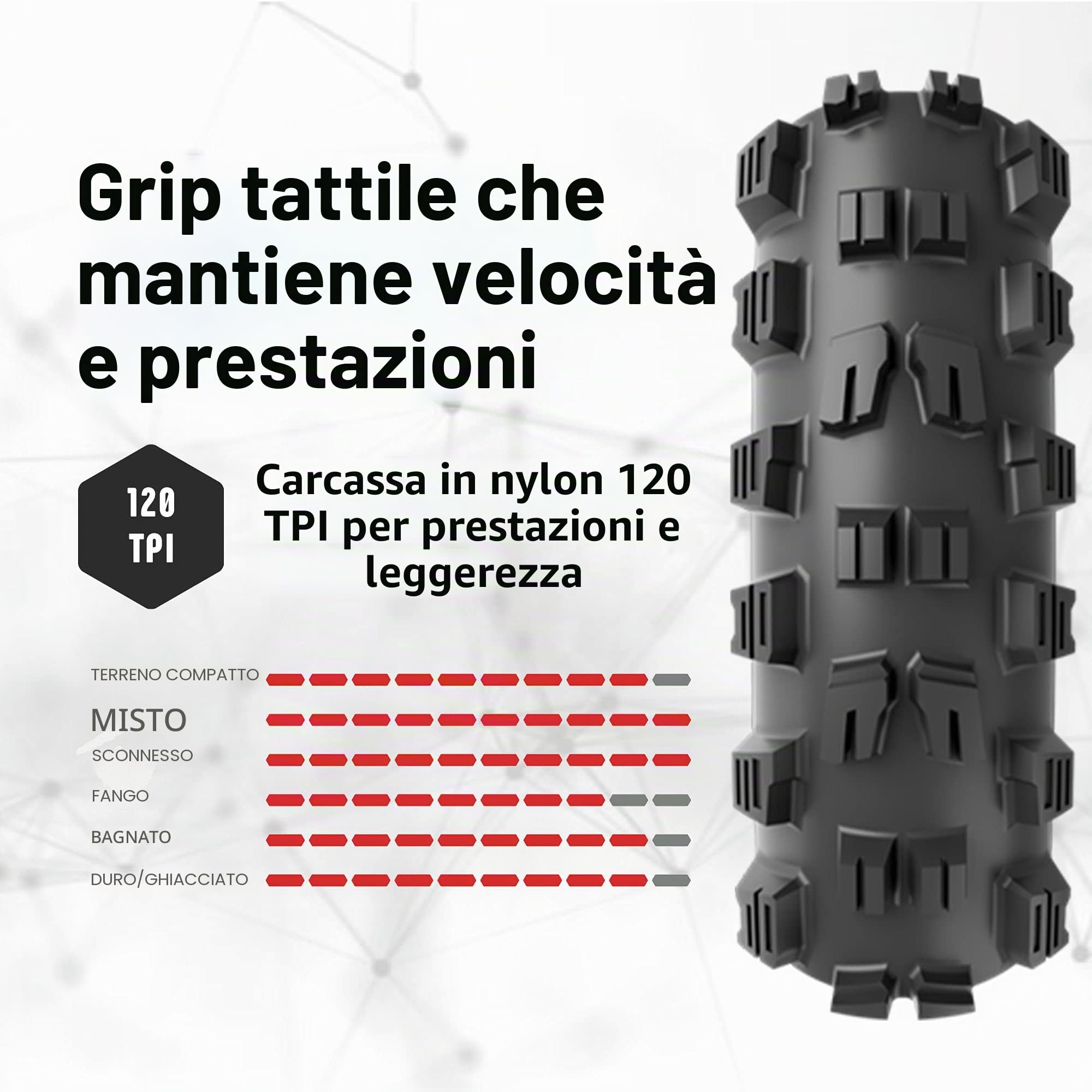 Vittoria Pneumatico MTB Mazza per condizioni miste/morbide - Pneumatico MTB Enduro TNT G2.0